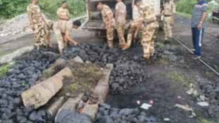 कोयला माफियाओं पर CISF का बड़ा प्रहार: 7 दिन में 1,277 टन अवैध कोयला जब्त, धनबाद में सबसे बड़ी कार्रवाई
