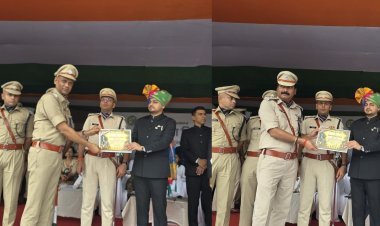 धनबाद: 17 पुलिस अफसर सम्मानित, प्रिंस खान गैंग से ₹129 करोड़ साइबर फ्रॉड तक का किया खुलासा