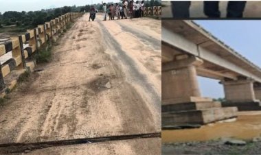 चार साल से रोक, फिर भी दौड़े भारी वाहन; अब धंस गया बजराघाट पुल, जामताड़ा-धनबाद संपर्क टूटा