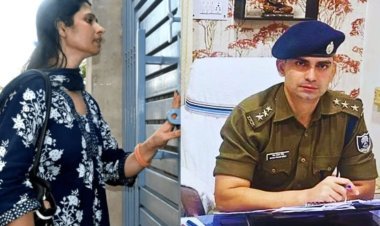 IPS भानुप्रताप से मिलने बिहार से भरतपुर पहुंचीं पत्नी, नहीं खुला ससुराल का दरवाजा
