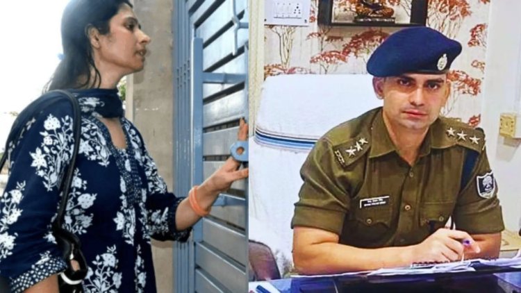IPS भानुप्रताप से मिलने बिहार से भरतपुर पहुंचीं पत्नी, नहीं खुला ससुराल का दरवाजा
