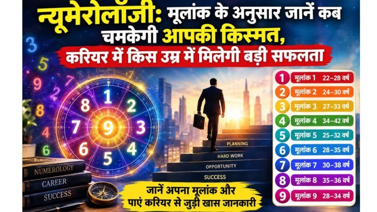 मूलांक बताएगा किस उम्र में चमकेगा करियर, 1 से 9 तक जानें सफलता का राज