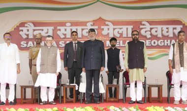 Deoghar : सैनिकों के पीछे परिवार का भी त्याग, झारखंड बलिदानों की धरती: उपराष्ट्रपति