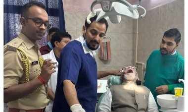 Jharkhand : राज्यपाल संतोष गंगवार ने रांची सदर अस्पताल में कराया दांतों का इलाज