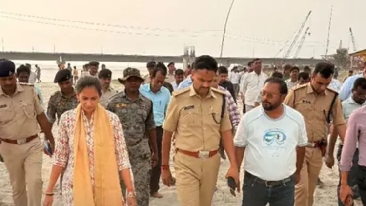 विक्रमशिला सेतु बंद: बियाडा घाट से मुफ्त जहाज सेवा शुरू, 60 जवान तैनात