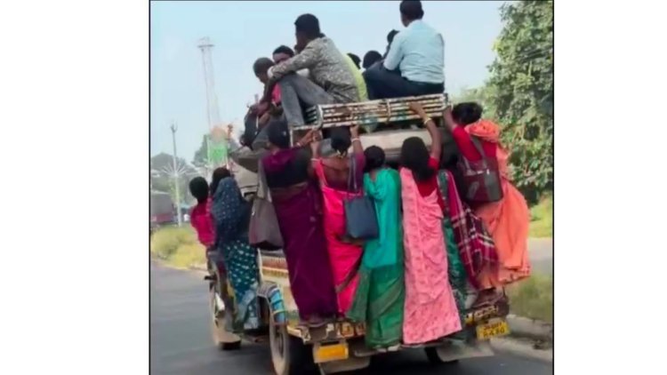 Jharkhand : जानलेवा सफर का वीडियो वायरल, परिवहन मंत्री ने दिए एक्शन के आदेश